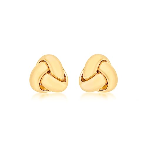 Carissima Gold Damen 18k (750) Gelbgold 8mm Triple Knoten Ohrstecker von CARISSIMA