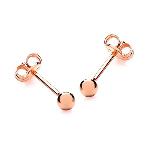 Carissima Gold Damen 3 mm Ball Ohrstecker 18k (750)Rotgold von CARISSIMA