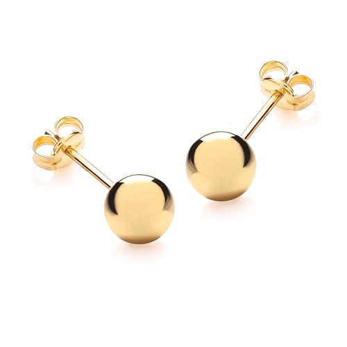 Carissima Gold Damen 6 mm Poliert Ball Ohrstecker 9k (375) Gelbgold 1.55.0603 von CARISSIMA