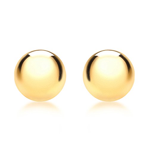 Carissima Gold Damen 7 mm Poliert Ball Ohrstecker 9k (375) Gelbgold 1.55.0613 von CARISSIMA