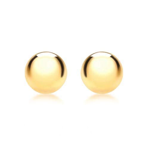 Carissima Gold Damen 8 mm Poliert Ball Ohrstecker 9k (375) Gelbgold 1.55.0623 von CARISSIMA