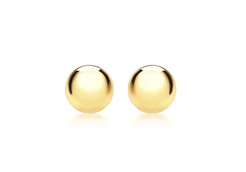 Carissima Gold Damen 9k (375) Gelbgold 12mm Ball Poliert Ohrstecker 1.55.1313 von CARISSIMA