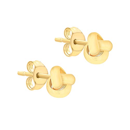 Carissima Gold Damen 9k (375) Gelbgold 7mm Triple Knoten Ohrstecker von CARISSIMA