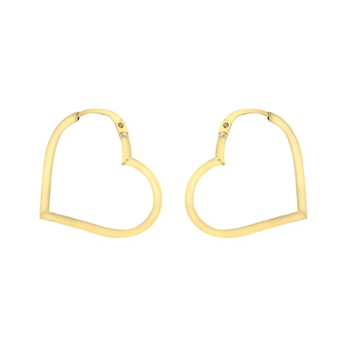 CARISSIMA Damen-Creolen 9 Karat 375 Gelbgold Heart 1.53.4519 von CARISSIMA
