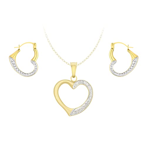 Carissima Gold Damen-Schmuck-Set 9 Karat (375) Gelbgold 46 cm von CARISSIMA