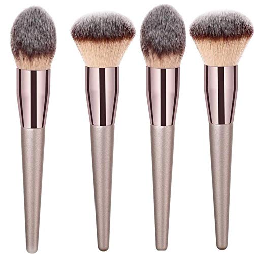 Augenpinsel Set Lidschatten Pinselset Augen Setzt machen up Lidschatten Holzbürste 4PCS Tools Foundation kosmetische Bürste Concealer von Caritierily