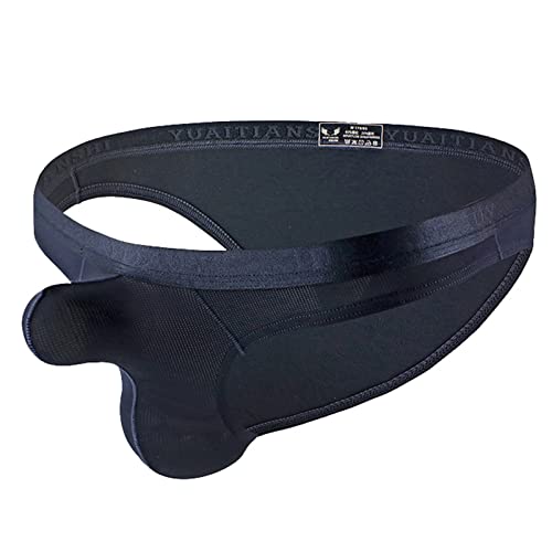 Caritierily Elefanten Tanga Herren Sexy String Herrenunterwäsche dünne einfarbige Nylon niedrige Taille sexy Slips Kugel Trennung Herren sexy Unterwäsche von Caritierily