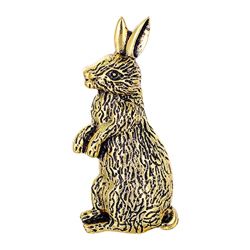 Caritierily Frauen Böhmische Brosche Ostereuropäer und Kaninchen Vintage Mode Brosche Legierung Galvanik Antike Tiernadel Kreative Kleidungsnadel von Caritierily