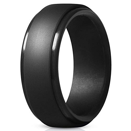 Der Ringe Ring Original Ring Silikon Persönlichkeit Metallic Geschenk Schmuck Doppelringe Weiche Herren Eheringe Ringe Für Traumfänger 20 cm (Black, 11) von Caritierily