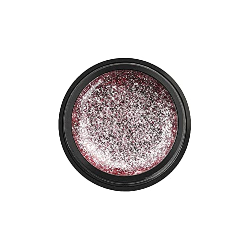 Gel Lack Für Soak Nail Polish Glitter Glitter Red Nail Arts Diy Salon Nail Arts Weihnachtsgeschenke für Frauen Mädchen Viele Farbkombinationen 5ml (D, One Size) von Caritierily