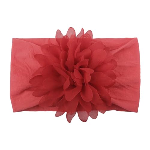 Haarspangen Süß Frühling Baby Nylon Chiffon Stirnband Kinder Stirnband Stirnband Liebling Stirnband Beste Freundin Schmuck (Red, One Size) von Caritierily