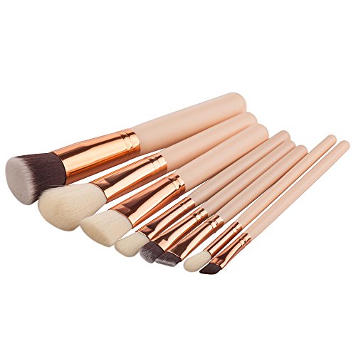 Make Up Pinsel Sets Make-up 8-teilige Mini-Bürsten-Bürsten-Kits Lidschatten-Augenbrauen-Kosmetik-Werkzeugpinsel Make Up Pinsel Lidschatten Gesichtspinsel von Caritierily