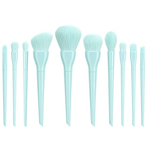 Make Up Pinsel Up Brushes 10PCS Make Cosmetic Foundation Eyeliner Concealer Augenbrauenpinsel (Blue, One Size) von Caritierily