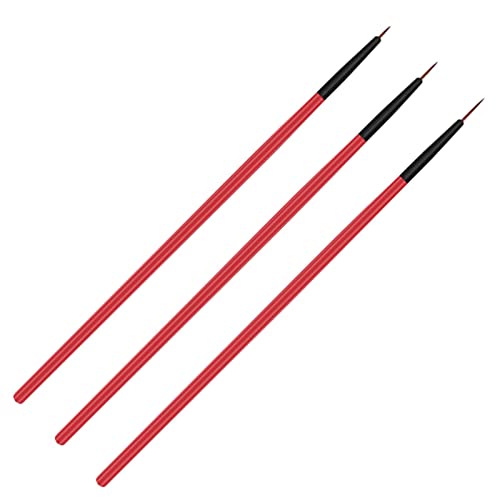 Nail Whitener Pencil 3-teiliges Nagelbürsten-Set, elegantes Nagelstift-Set mit glänzendem, einfach zu bedienendes Eyeliner-Werkzeug, geeignet für den Salon zu Hause (Red, One Size) von Caritierily