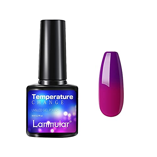 Neon Look Nail Lacquer Nagellack Herbst Winter Warm Gradient Nail Gel Abnehmbarer Nagellack Maniküre Salon DIY zu Hause Gel Polish Nail Birthday Festival Geschenke für Frauen Mädchen 8ml (O, One Size) von Caritierily