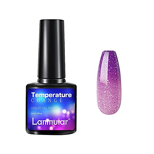 Neon Look Nail Lacquer Nagellack Herbst Winter Warm Gradient Nail Gel Abnehmbarer Nagellack Maniküre Salon DIY zu Hause Gel Polish Nail Birthday Festival Geschenke für Frauen Mädchen 8ml (W, One Size) von Caritierily