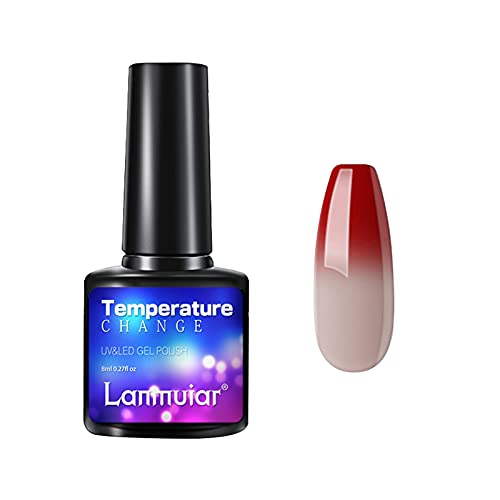 Neon Look Nail Lacquer Nagellack Herbst Winter Warm Gradient Nail Gel Abnehmbarer Nagellack Maniküre Salon DIY zu Hause Gel Polish Nail Birthday Festival Geschenke für Frauen Mädchen 8ml (X, One Size) von Caritierily