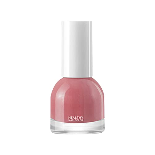 Perlmutt Nagellack Rose Nagellack Damen Long Lasting Tear Frees No Bake Transparent Net Rot Sommer Maniküre Nagellack 10ml/0.35fl Oz von Caritierily