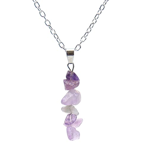 Personalisierte Halskette Frauen Anhänger Halsketten Geburtstagsgeschenke für Frauen Muttertagsgeschenke Halsketten für Frauen Geschenke für Frauen Kette Mit Kleinem Anhänger (Purple, One Size) von Caritierily