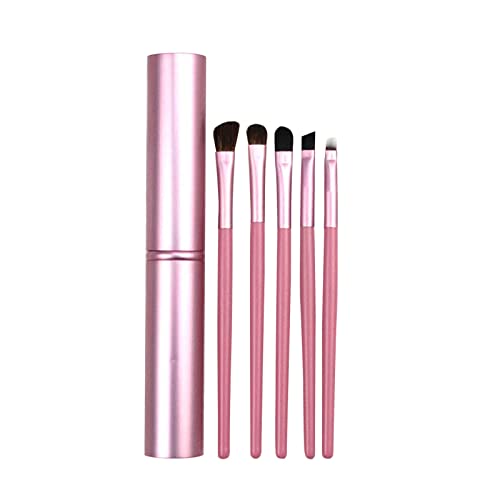 Pinselset Makeup Natürliches tragbares Up Pieces Set mit fünf Pinseln Beauty Up Eye Make Tools Pinsel Pinsel Make Handle Set Shadow Super Geschenkidee Schwarzc von Caritierily