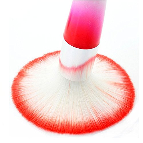 Premium Makeup Pinsel Set Gesicht Für Acrylpinsel Gel Color Powder Cleaner Art Remover Nail Tool Kit Brush Foundation Puder Concealers Rouge (Red, One Size) von Caritierily