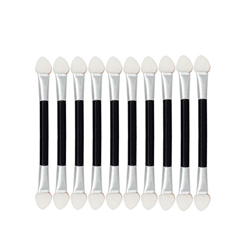Premium Puderpinsel Lidschatten 12-teiliges Werkzeug Make-up-Schatten-Augen-Applikator-Schwamm Doppelend-Eyeliner-Pinsel-Pinsel Concealer von Caritierily
