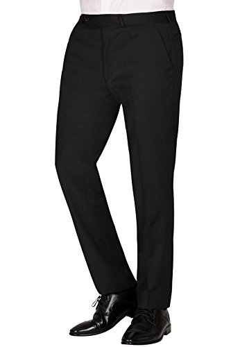 CARL GROSS Herren Anzug Hose Frazer, Schwarz (Schwarz 90), 44 von CARL GROSS