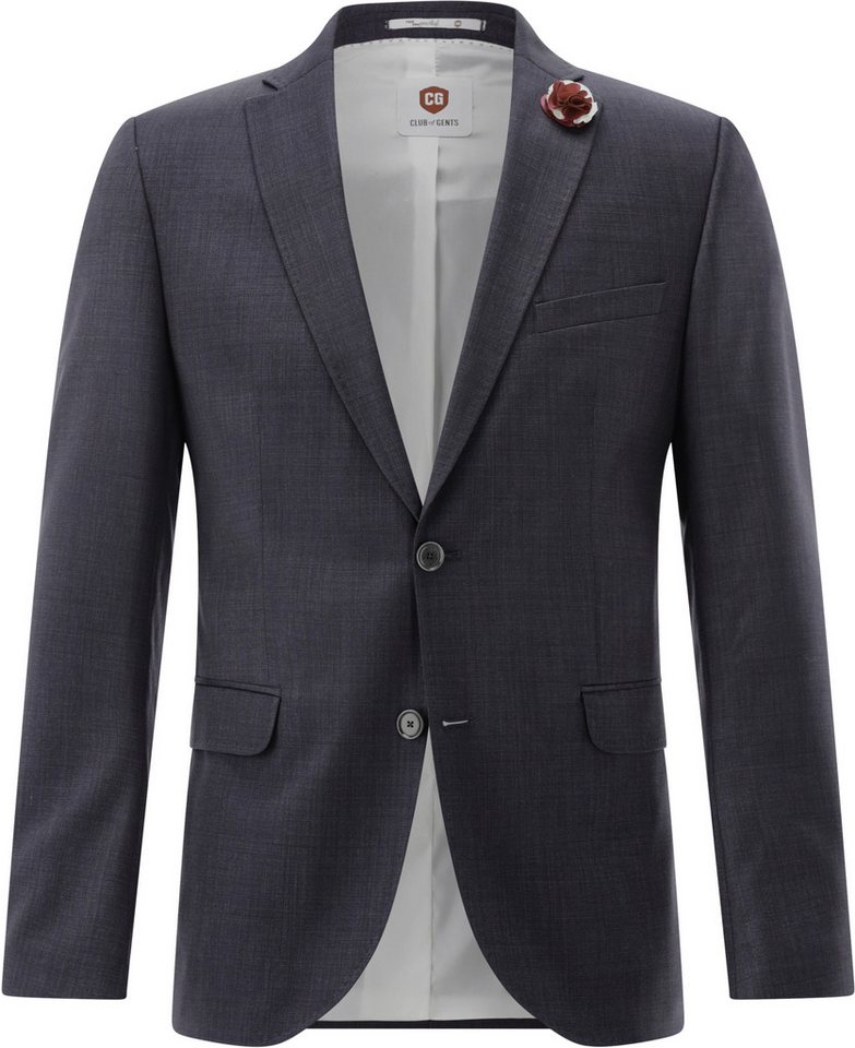 Carl Gross Anzugsakko – Slim Fit Anzugsakko mit Abnehmbarer Blüte von Carl Gross