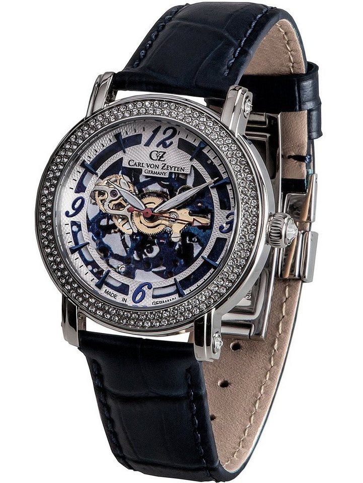 Carl von Zeyten Automatikuhr Carl von Zeyten CVZ0061BL Wolfach Automatik Damenuhr 40mm 5ATM Carl von Zeyten CVZ0061BL Wolfach Automatik Damenuhr 40mm 5ATM von Carl von Zeyten