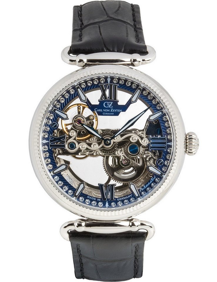Carl von Zeyten Automatikuhr Carl von Zeyten CVZ0083BLS Damenuhr Häusern Automatik Limited Edition Carl von Zeyten CVZ0083BLS Damenuhr Häusern Automatik Limited Edition 42mm 3ATM von Carl von Zeyten