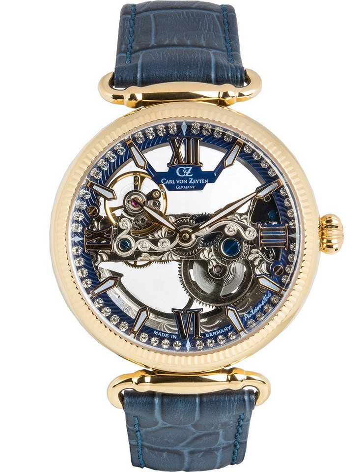 Carl von Zeyten Automatikuhr Carl von Zeyten CVZ0083GBLS Damenuhr Häusern Automatik Limited Editio Carl von Zeyten CVZ0083GBLS Damenuhr Häusern Automatik Limited Edition 42mm 3ATM von Carl von Zeyten