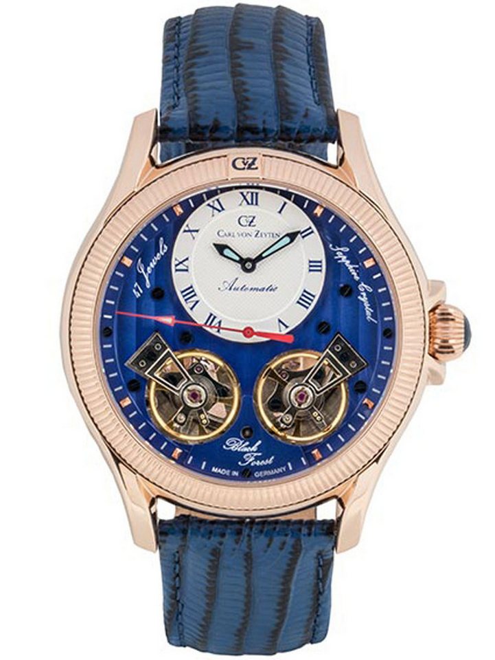 Carl von Zeyten Automatikuhr Carl von Zeyten CVZ0084RBLS Herrenuhr Waldhaus Automatik Limited 46mm Carl von Zeyten CVZ0084RBLS Herrenuhr Waldhaus Automatik Limited 46mm 5ATM von Carl von Zeyten