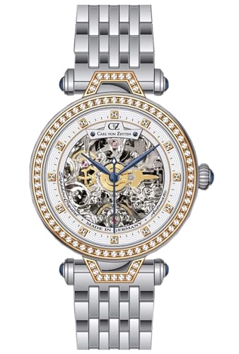 Carl von Zeyten Damen Uhr CVZ0071RWHM Gütenbach Automatik Swarovski Kristalle von Carl von Zeyten