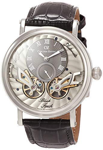 Carl von Zeyten Herren Analog Automatik Uhr mit Leder Armband CVZ0017SGY von Carl von Zeyten