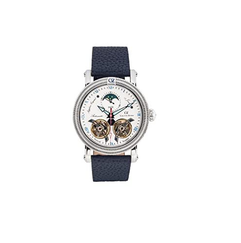 Carl von Zeyten Herren Analog Automatik Uhr mit Leder Armband CVZ0085WHS von Carl von Zeyten
