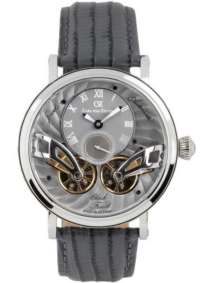 Carl von Zeyten Quarzuhr Carl von Zeyten CVZ0017SGYS Black Forest Automatik Herrenuhr 46mm 3ATM Carl von Zeyten CVZ0017SGYS Black Forest Automatik Herrenuhr 46mm 3ATM von Carl von Zeyten