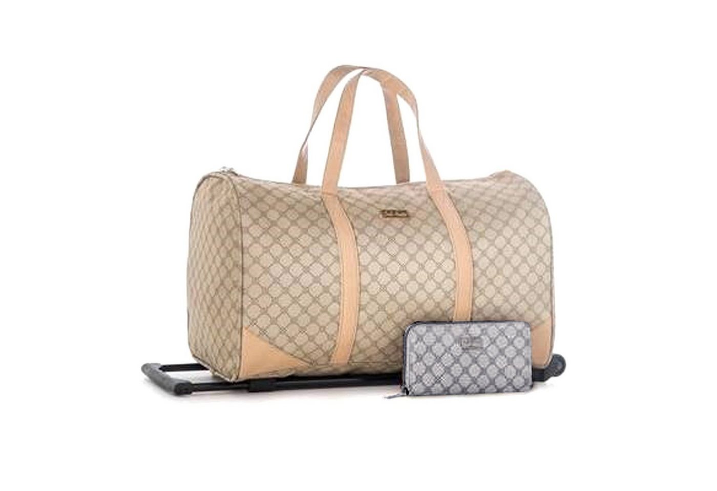 Carla Faustini Einkaufstrolley Reisekoffer Reisetasche Stoffkoffer Rollkoffer Koffer, inkl. Geldbeutel 48 x 28 x 25 cm von Carla Faustini