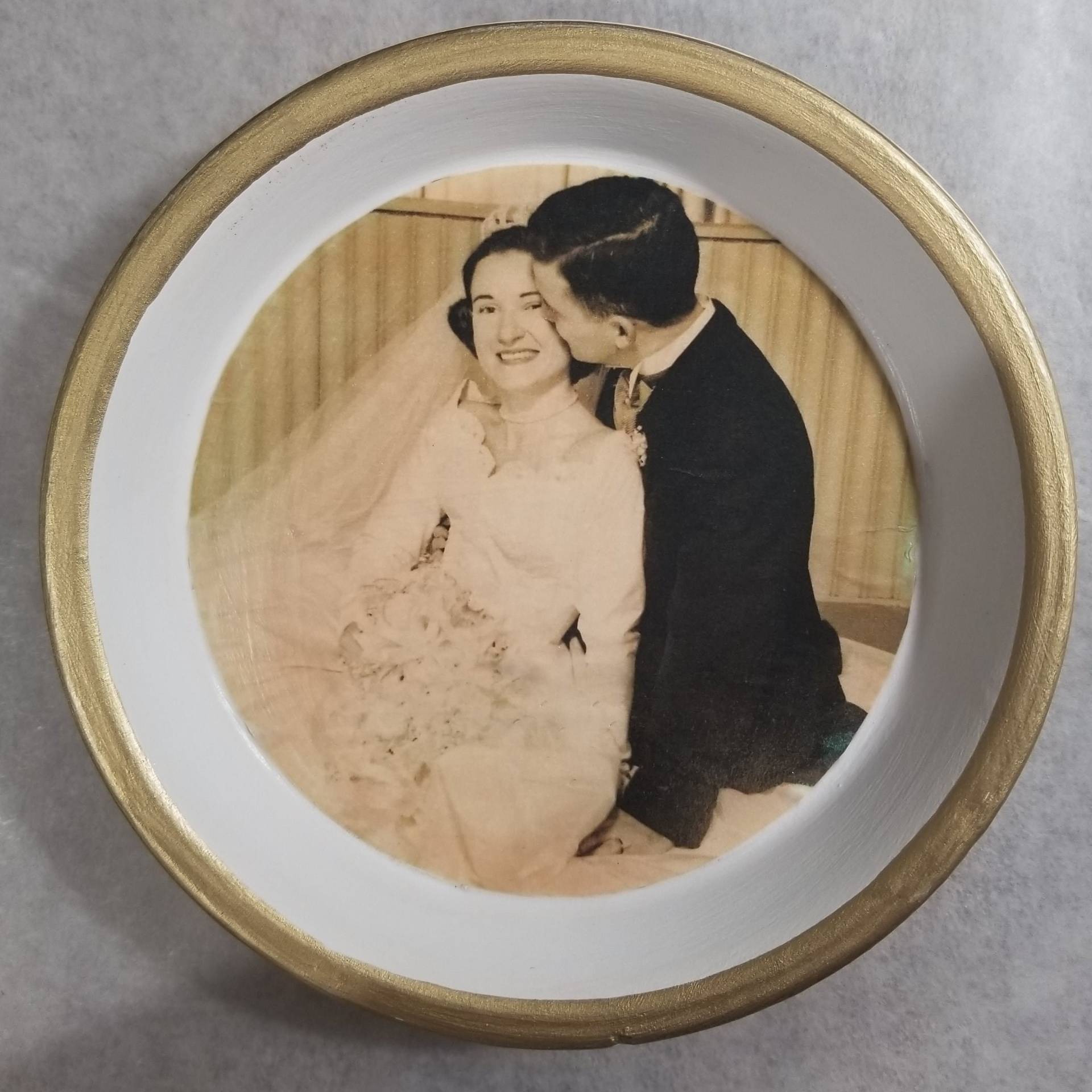 Personalisierte Foto Ringschale, Personalisierte Schmuckschale, Geschenk Foto - Oder Bild-Schmuckschale, Hochzeitsgeschenk von CarlaRaeVintage