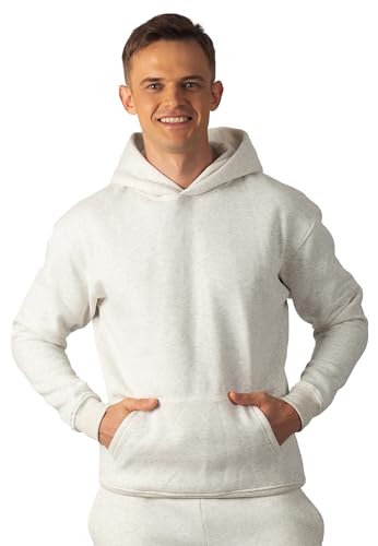 Carlheim Men's Hoodie Hudson Branded, Marl White, XX-Large Carlheim Men's Hoodie Hudson Branded, Marl White, XX-Large von Carlheim