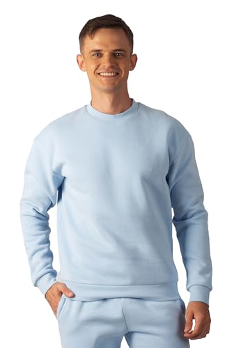 Carlheim Men's Sweatshirt Hudson Branded, Ice Blue, X-Large von Carlheim
