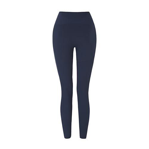 Carlheim Women's Active wear Leggings Ribbed Panel-Rikke, Navy, Small von Carlheim