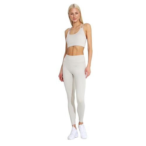 Carlheim Women's Active wear Leggings Zipper Pocket, Beige, X-Large von Carlheim