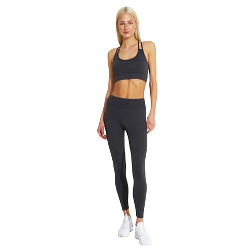 Carlheim Women's Active wear Leggings Zipper Pocket, Charcoal Grey, Medium von Carlheim