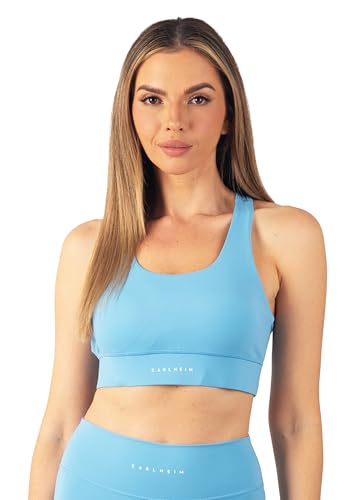 Carlheim Women's Serenita Active Collection Sports Bra X-Back, Light Blue, Medium von Carlheim