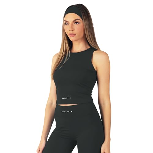 Carlheim Women's Serenita Active Collection Tank top, Charcoal, Small von Carlheim