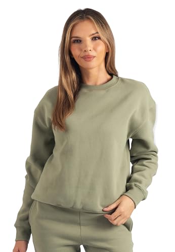 Carlheim Women's Sweatshirt Harper Branded, Olive, Medium von Carlheim