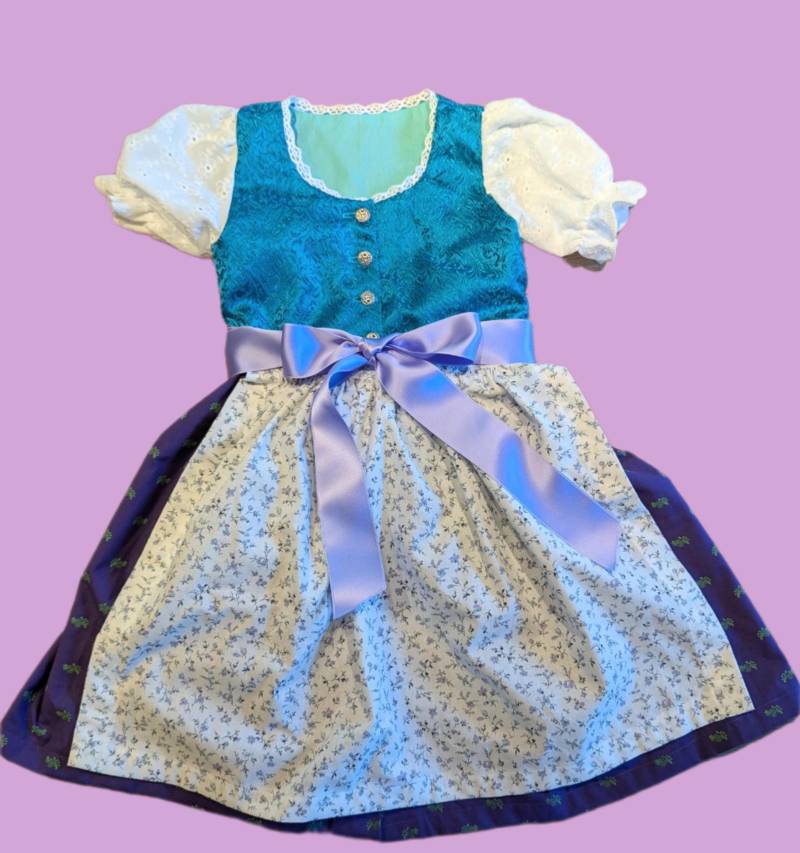 Baby Dirndl Gr. 80, Schmal Geschnitten, in Toller Farbkombination, Sofort Lieferbar von CarlinaRegine