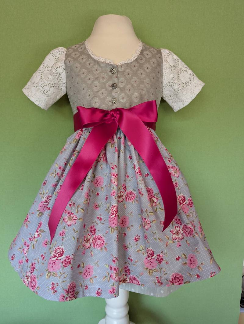 Baby Dirndl Gr.86 , Aus Hübschem Trachtenstoff, Sofort Lieferbar, Auch Mit Jacke Möglich von CarlinaRegine