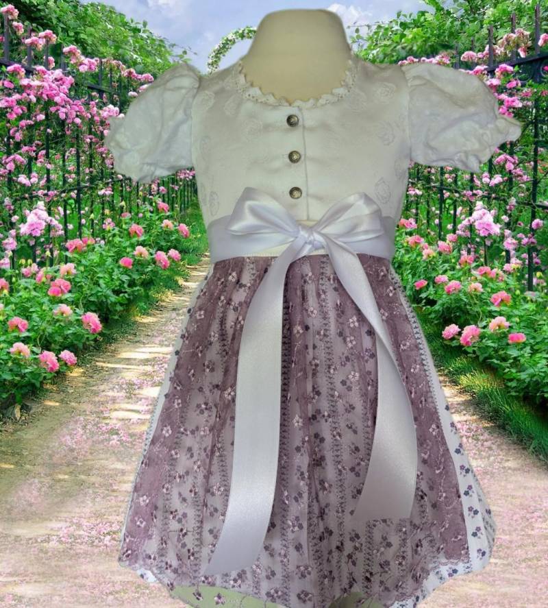 Festliches Baby Dirndl Gr.80 Aus Hübschem Trachtenstoff, Sofort Lieferbar, Auch Mit Jacke Möglich von CarlinaRegine