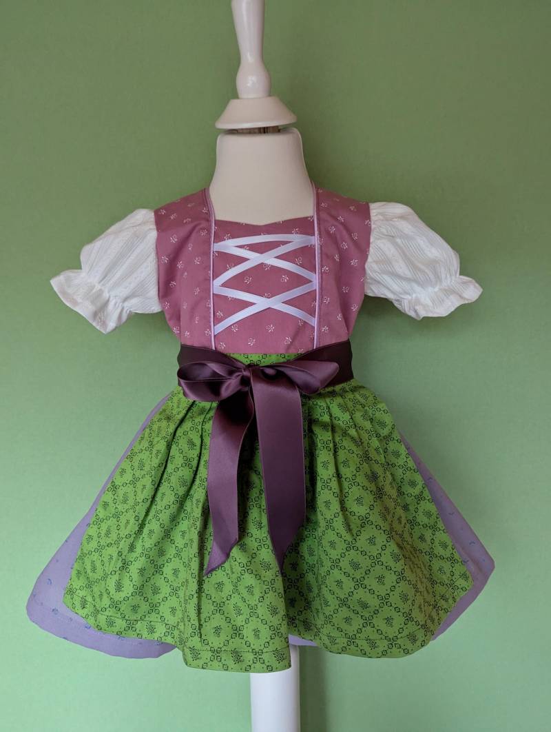 Kinder Dirndl Gr. 74 Aus Wunderschönem Trachtenstoff, Sofort Lieferbar von CarlinaRegine